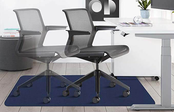 SALLOUS Office Desk Chair Mat for Hardwood Floors